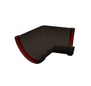 Угол желоба 135 град. универсальный ПВХ Grand Line (Гранд Лайн) Коричневый