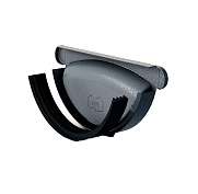 Заглушка желоба Foramina Freeze D125/100 grey (серый)