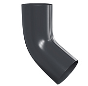 Колено сливное D100 (60°) Foramina PUR D125/100, RAL 7024