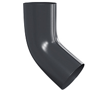 Колено сливное D100 (60°) Foramina PUR D125/100, RAL 7024