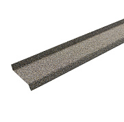 Планка цокольная HAUBERK 1250х85 мм с посыпкой Серо-бежевый