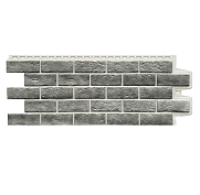 Фасадная панель Grand Line состаренный кирпич Design Plus Гранит с белым швом