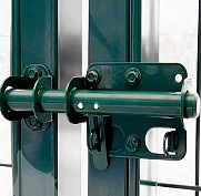 Засов для калиток и ворот Grand Line Profi RAL 6005 (зеленый)