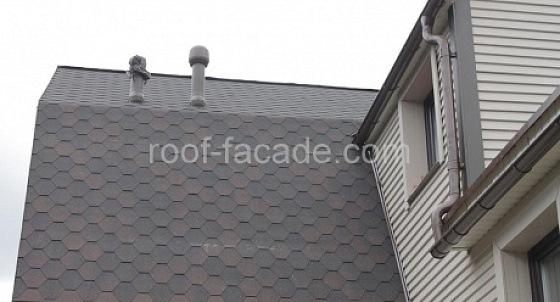 Монтаж гибкой черепицы и установка мансардных окон (Грузино)