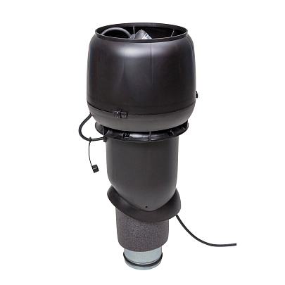 Р-вентилятор Vilpe E190/125/500 c шумопоглотителем, черный