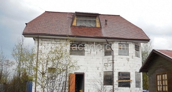 Монтаж гибкой черепицы (Апраксин)