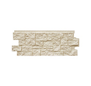 Фасадная панель Grand Line Дикий камень Classic Молочный