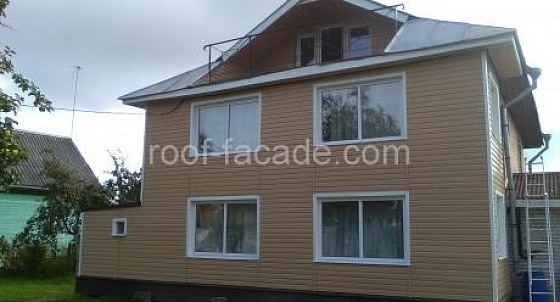 Отделка фасада сайдингом в Новолисино