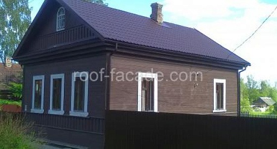 Монтаж металлочерепицы и водостоков ГрандЛайн в Новгородской области