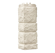 Угол фасадной панели наружный Камелот Classic Молочный