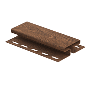 Соединитель (H-профиль) Ю-ПЛАСТ Софит PRO  Орех темный