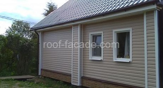 Отделка садового дома виниловым сайдингом в Новгородской области