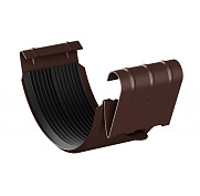 Соединитель желоба Foramina Freeze D125/100 dark brown (темно-коричневый)