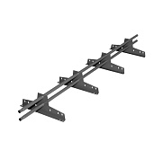 Снегозадержатель ECONOM LIGHT универ (4 опоры) RAL7004, 3м