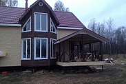 Монтаж металлочерепицы и облицовка фасадными панелями (Апраксин)