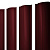 Штакетник Grand Line Круглый 128 мм PE 0,45 RAL 3005 красное вино
