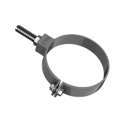 Хомут трубы универсальный L=140мм ТН ПВХ, серый