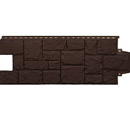 Фасадная панель Grand Line крупный камень Classic Шоколадный