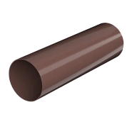 Труба 1,5м ТН ПВХ , коричневый, глянец