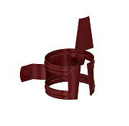 Держатель трубы D100 (на дерево) Foramina Freeze D125/100, dark brown (темно-коричневый)