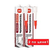 Герметик ТЕХНОНИКОЛЬ универсальный нейтральный силиконовый белый (2 шт)