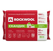 Роквул Лайт Баттс Скандик (800х600х50мм) 0,288м3/уп