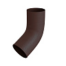 Колено сливное D100 (60°) Foramina Freeze D125/100, dark brown (темно-коричневый)