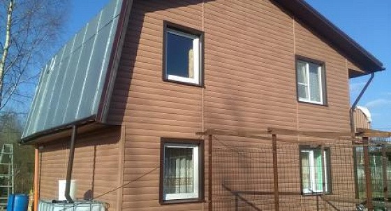 Монтаж винилового блокхауса Docke WoodSlide