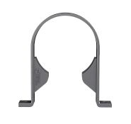 Хомут трубы ТН ПВХ, серый