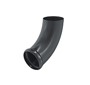 Отвод трубы декорированный Aquasystem PU, 125/90 RAL7024