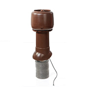 Вентиляционный выход изолированный ТЕХНОНИКОЛЬ D125/160 ТУРБО коричневый