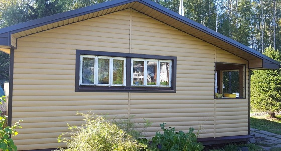 Облицовка виниловым блок-хаусом в д. Грузино