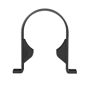 Хомут трубы ТН ПВХ, черный