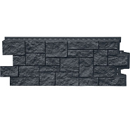 Фасадная панель Grand Line Дикий камень Classic Графит