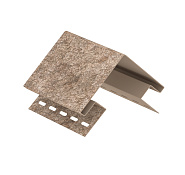 Наружный угол Ю-ПЛАСТ Стоун-Хаус (Stone House) Сланец Бурый