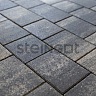 Steingot Тротуарная плитка Новый город Графитовый камень (Stein Black) 60 мм
