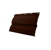 Металлический сайдинг Grand Line Корабельная доска 0,45 Print Twincolor Choco Wood