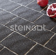 Steingot Тротуарная плитка Старый город Угольный гранит (Stella Nera) 60 мм