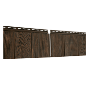 Фасадная панель Ю-Пласт Hokla (Хокла) серия "Щепа" Каштан