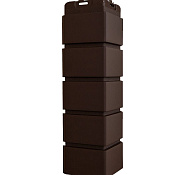 Угол фасадной панели наружный Клинкерный кирпич Design Шоколадный