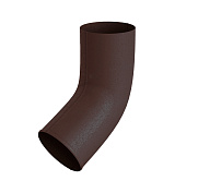 Колено трубы D100 (60°) Foramina Freeze D125/100, dark brown (темно-коричневый)