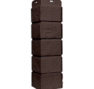 Угол фасадной панели наружный Состаренный кирпич Classic шоколадный