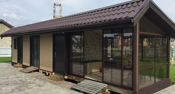 Монтаж металлочерепицы и винилового сайдинга в КП Форпост