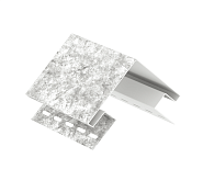 Наружный угол Ю-ПЛАСТ Стоун-Хаус (Stone House) Кварцит Светло-серый