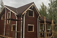 Монтаж композитной черепицы в д. Кунесть 