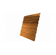 Профнастил/Профлист для ограждений Grand Line С10 (A) 0,45 Print-Double Golden Wood