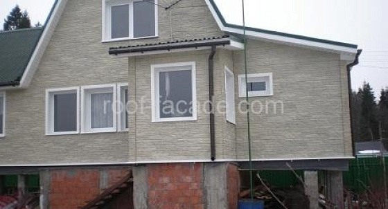 Облицовка фасадными панелями (Кипень)