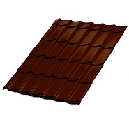 Металлочерепица М35 Ламонтерра X 0.50 мм 3005 (темно-красный) Norman 460 мм 