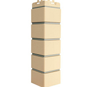 Угол фасадной панели наружный Клинкерный кирпич Design Бежевый