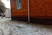 Облицовка цоколя панелями под кирпич в селе Шум 